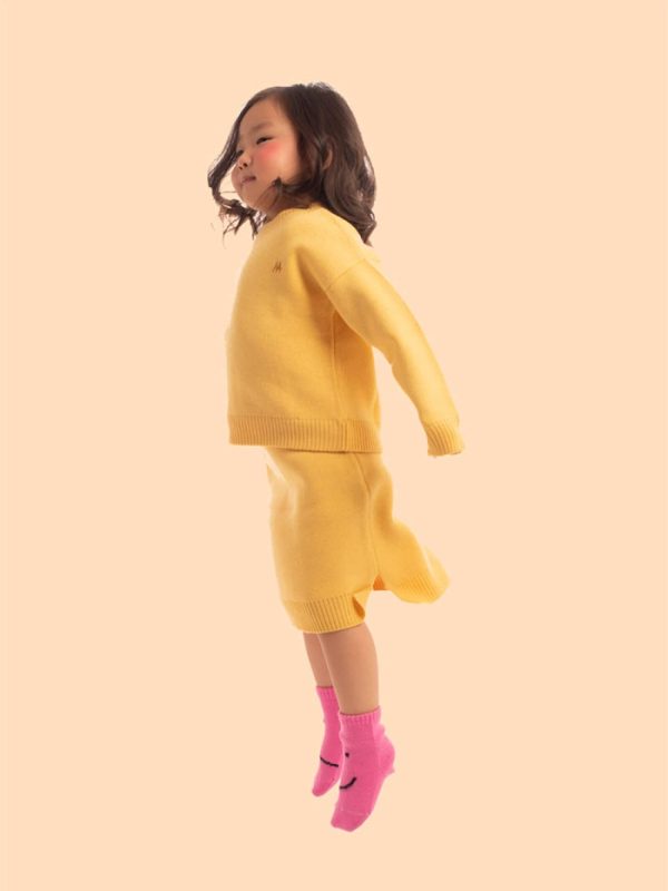 Wool blend skirt for kids | Avant Cashmere