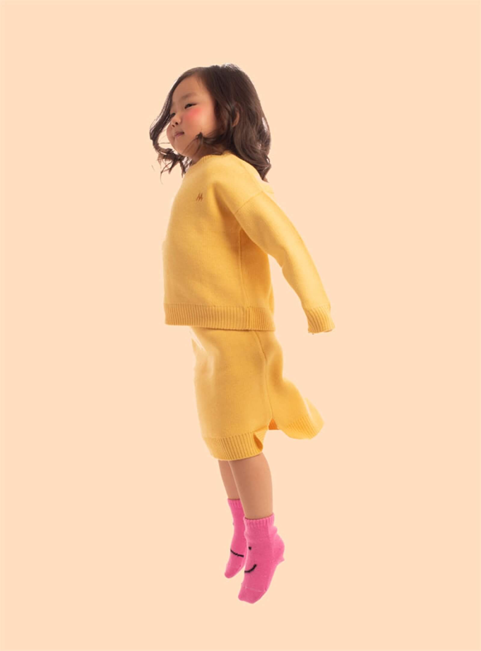 Wool blend skirt for kids | Avant Cashmere