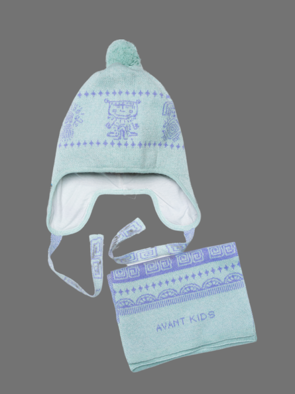 Particoloured hat set - Image 2