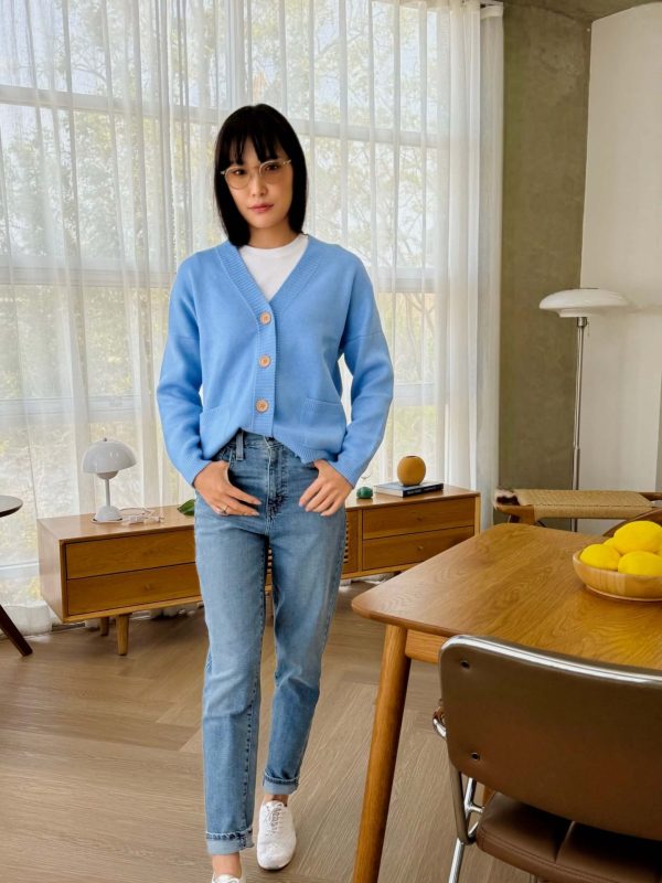 Jacquard knit cardigan /collection/ - Image 3