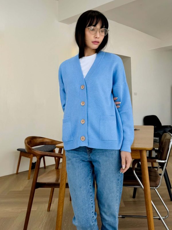 Jacquard knit cardigan /collection/ - Image 4