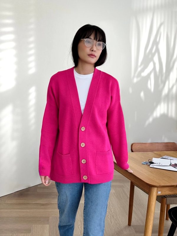 Jacquard knit cardigan /collection/ - Image 7