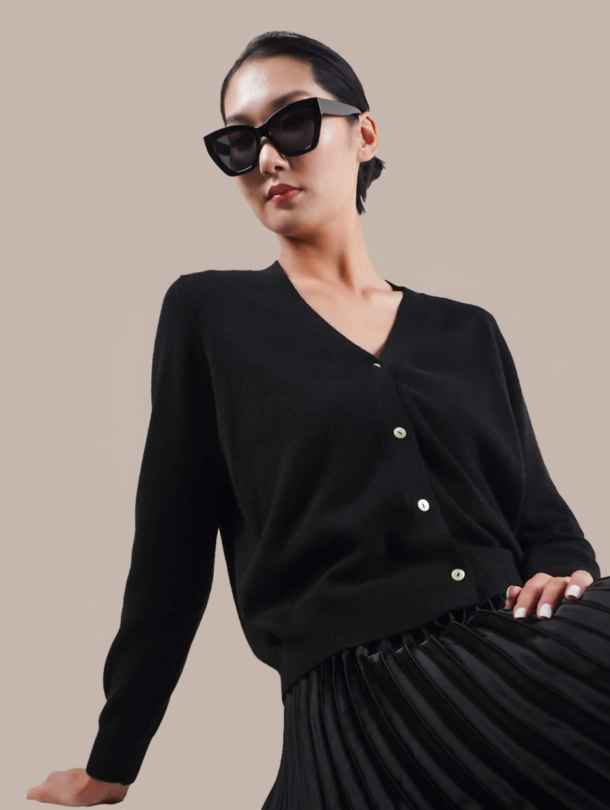 Cashmere blend - back view | Avant Cashmere