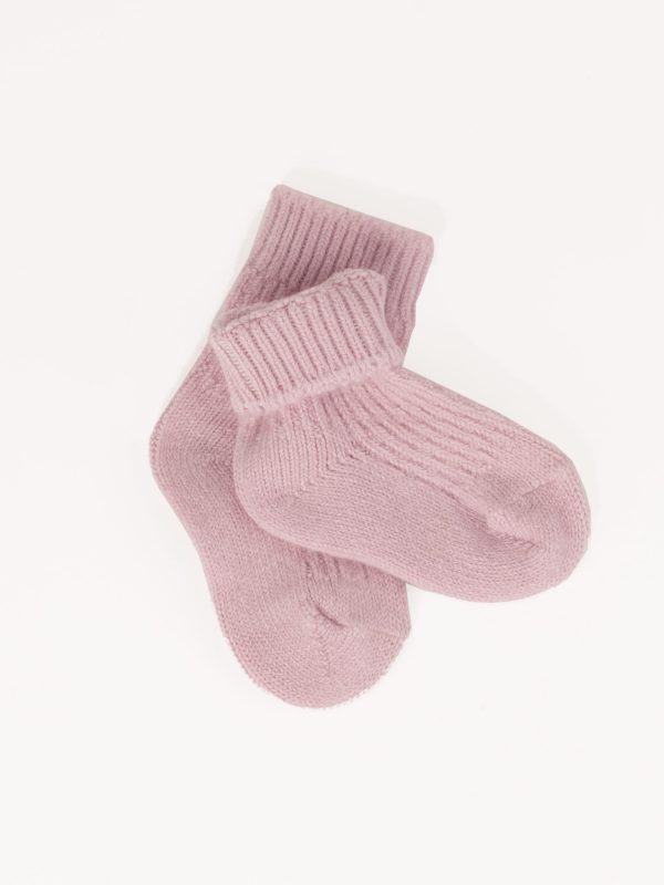 Cashmere blend socks for kids - detail view | Avant Cashmere