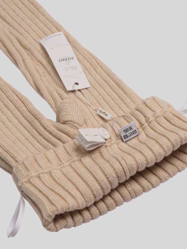 Striped wool blend for kids - side view | Avant Cashmere