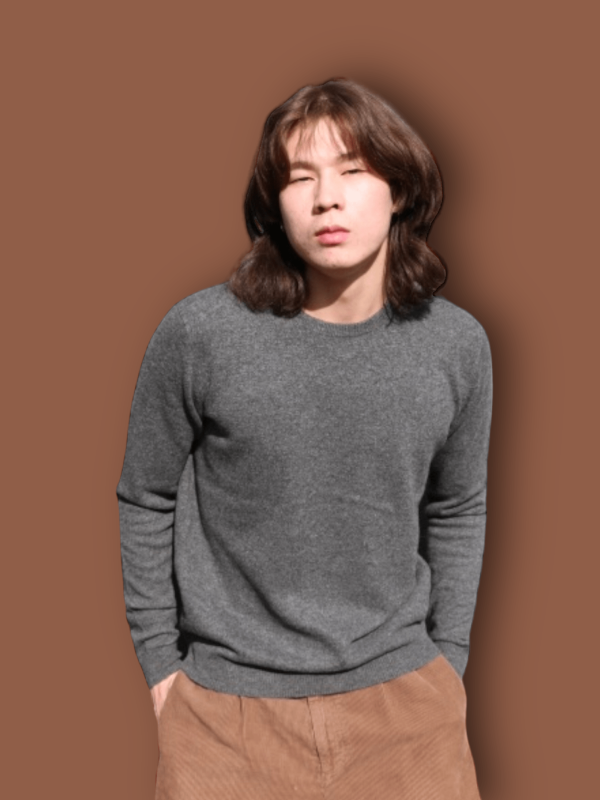Cashmere blend for men - back view | Avant Cashmere