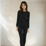 Wool blend leggings for women - front view | Avant Cashmere