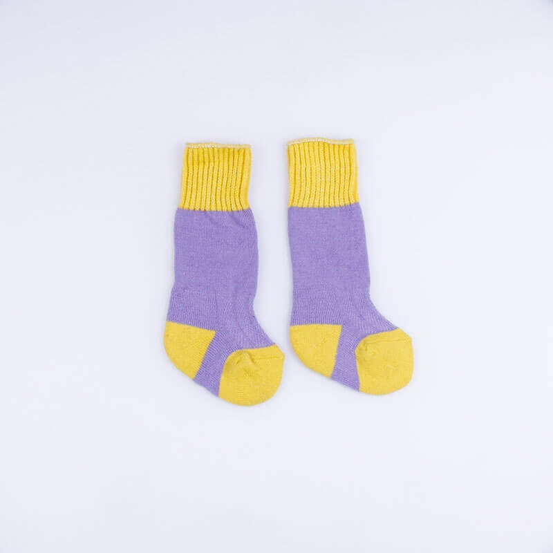 Wool blend socks - back view | Avant Cashmere