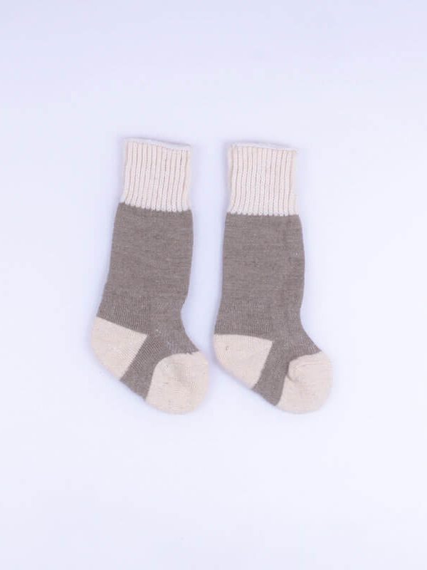 Wool blend socks - detail view | Avant Cashmere