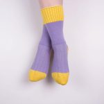 Wool blend socks - front view | Avant Cashmere