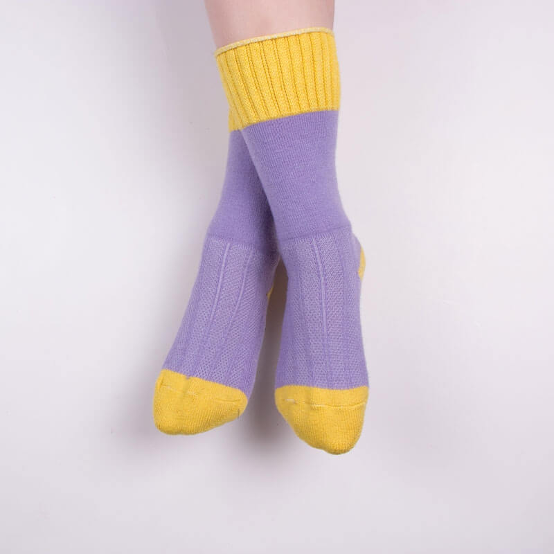 Wool blend socks - front view | Avant Cashmere