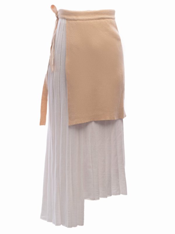 Cotton pleated skirt - Image 2