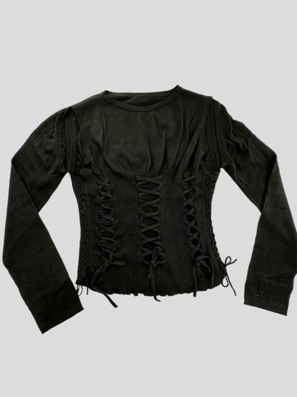 Cotton knit sweater - Image 2