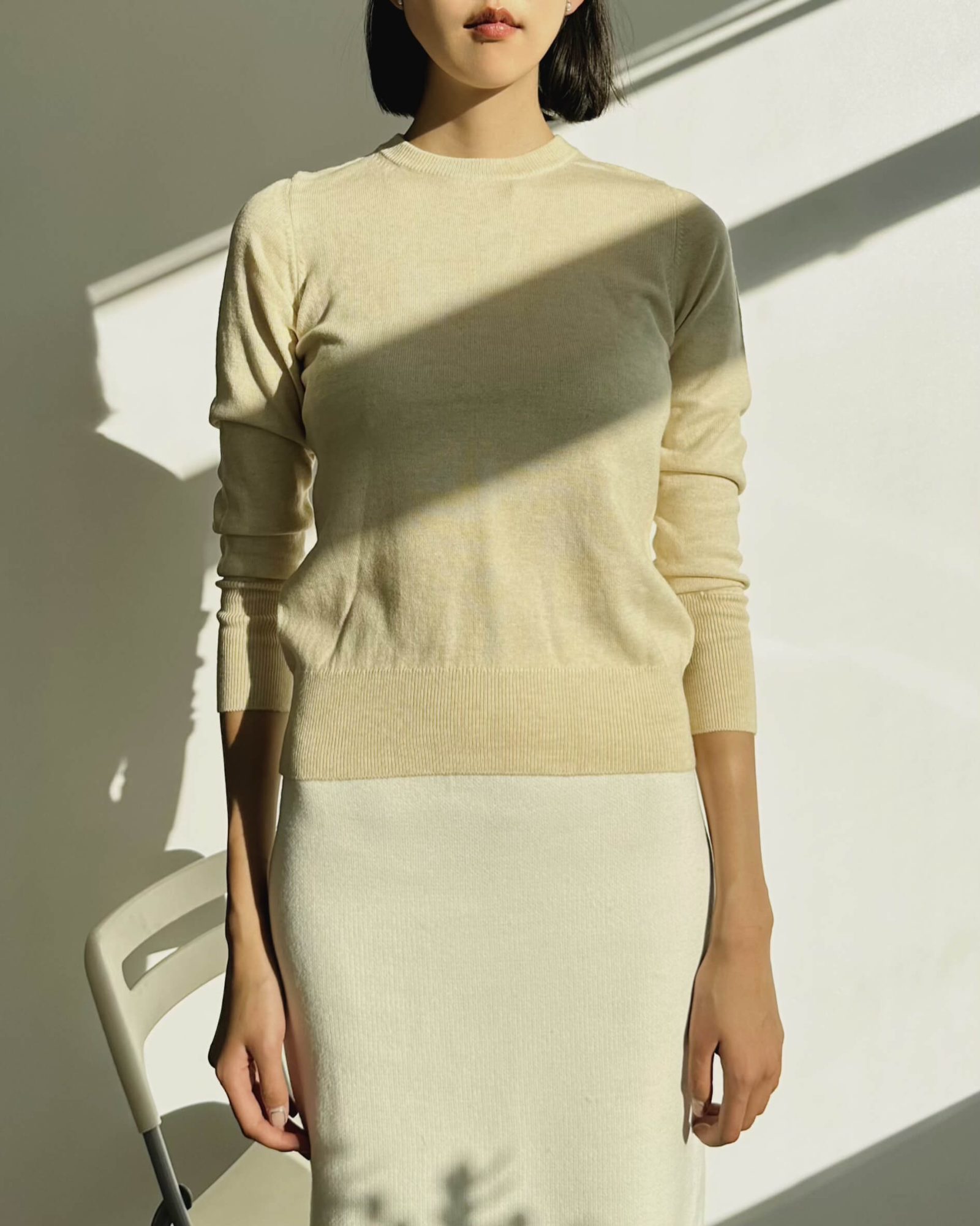 Pastel wool blend for women - close-up texture | Avant Cashmere