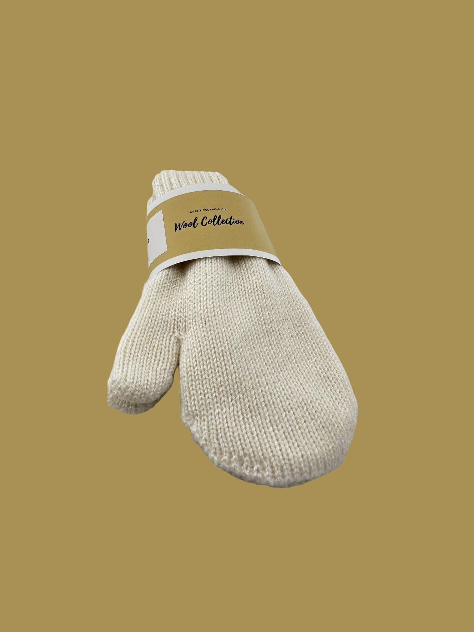 Wool blend gloves - detail view | Avant Cashmere