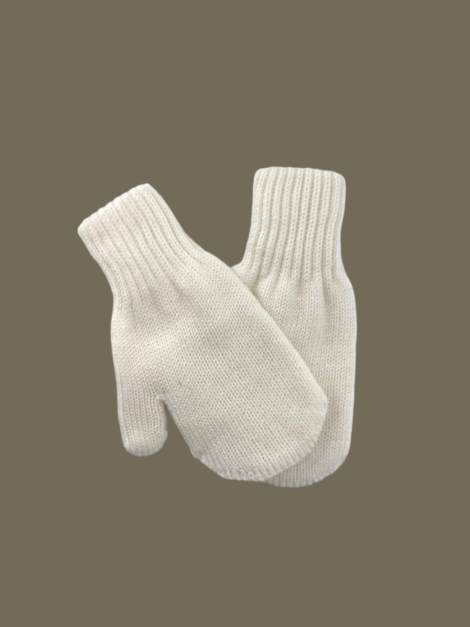 Wool blend gloves - back view | Avant Cashmere