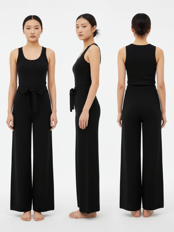 Wide leg pants with stripes (Copy) - Image 3