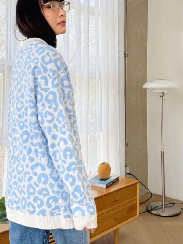 Jacquard cardigan /leopard/ - Image 4