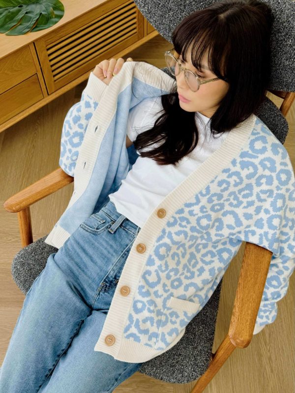 Jacquard cardigan /leopard/ - Image 2