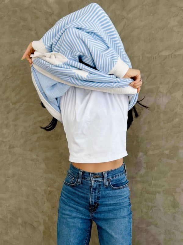 Jacquard wool blend cardigan for women - back view | Avant Cashmere