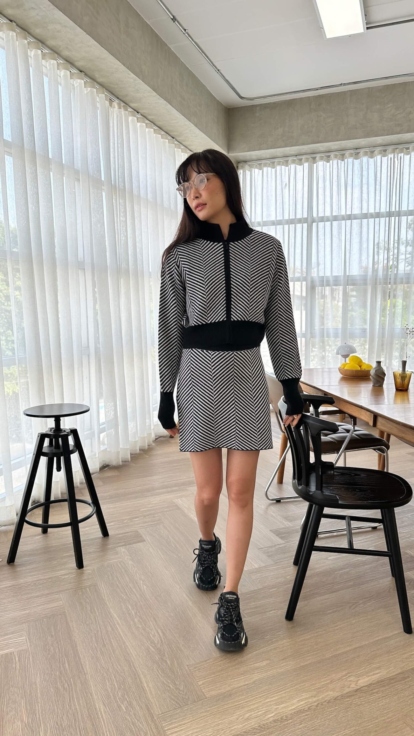 Jacquard wool blend gift card for women - lifestyle | Avant Cashmere