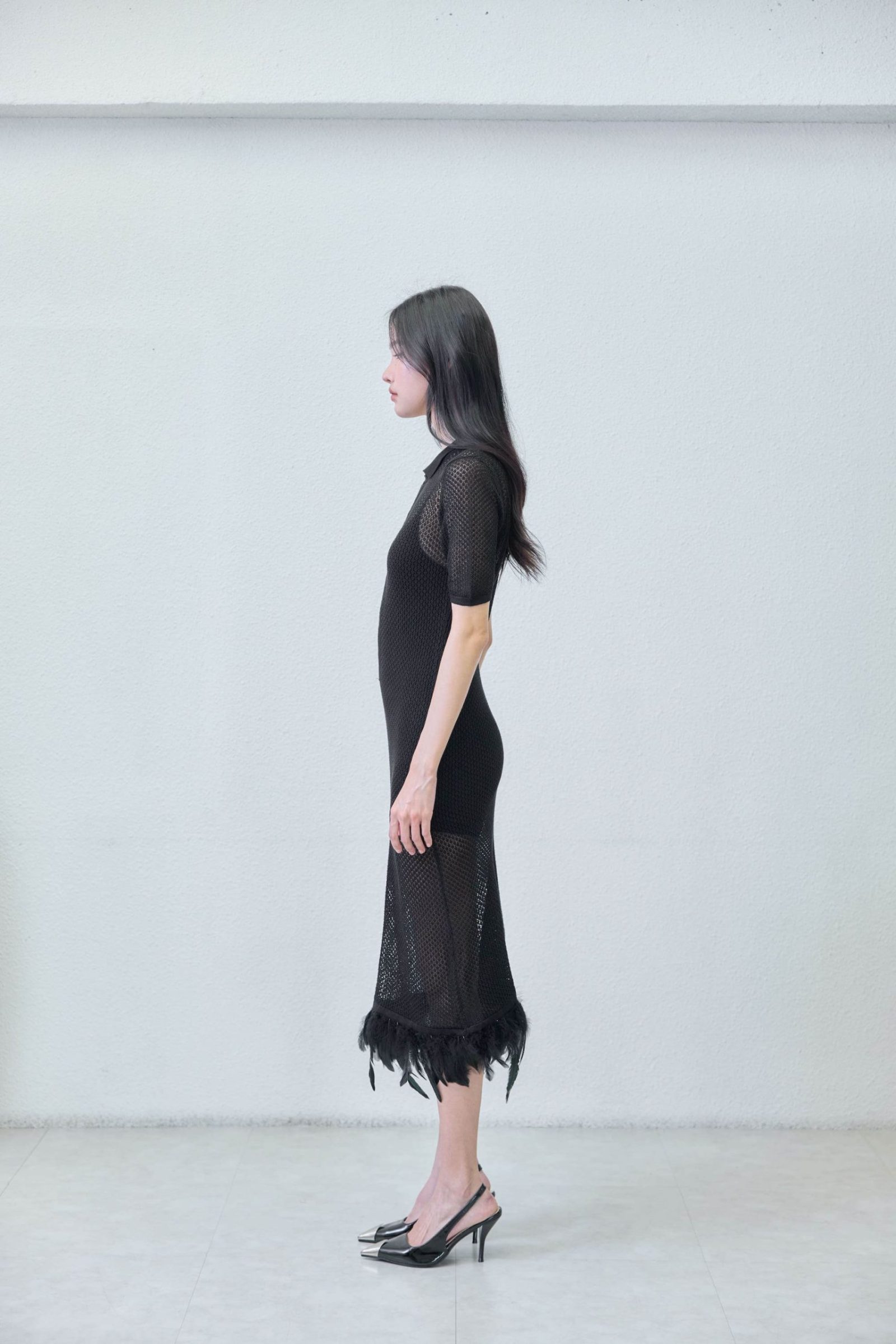 Dress - detail view | Avant Cashmere