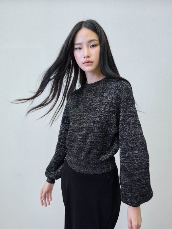 Shirt in black - front view | Avant Cashmere