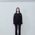 Black Trouser in black - front view | Avant Cashmere