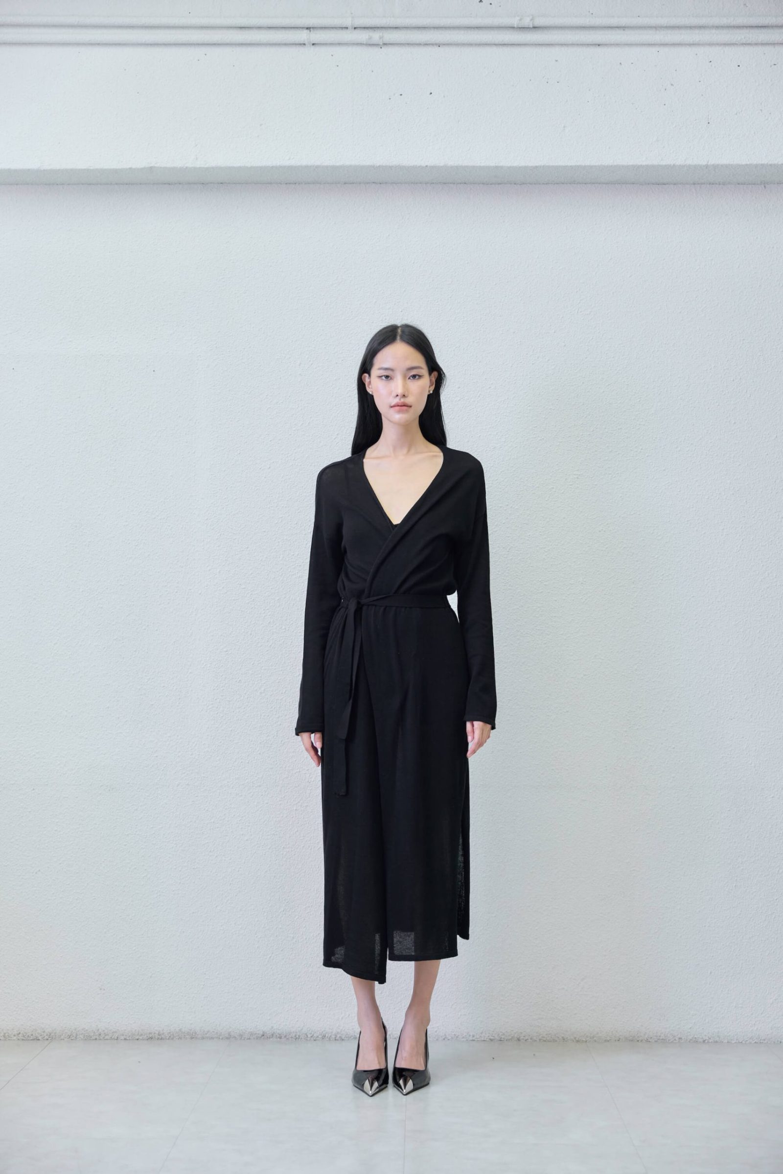 Long cardigan - front view | Avant Cashmere