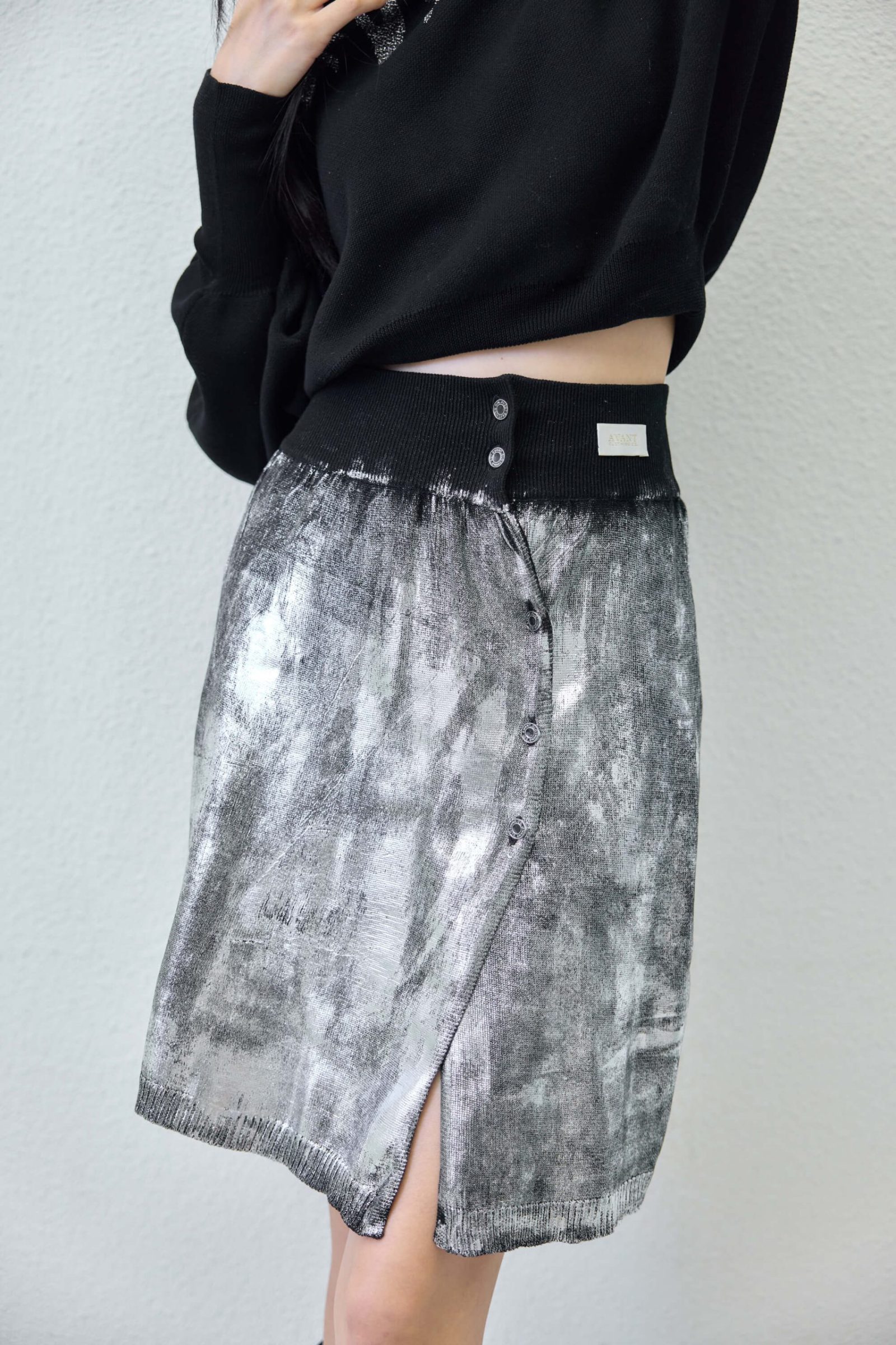 Mini skirt / full foil / - lifestyle | Avant Cashmere