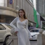 Wool blend dress for women - front view | Avant Cashmere