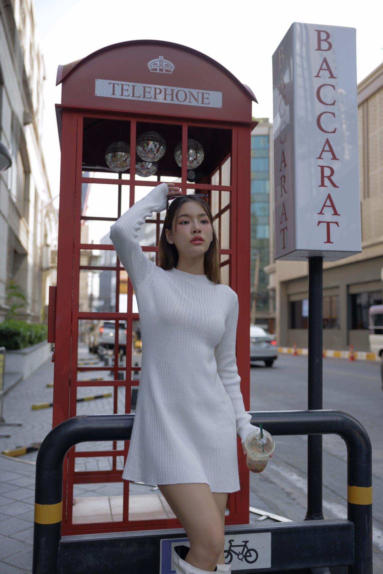 Wool blend dress for women - back view | Avant Cashmere