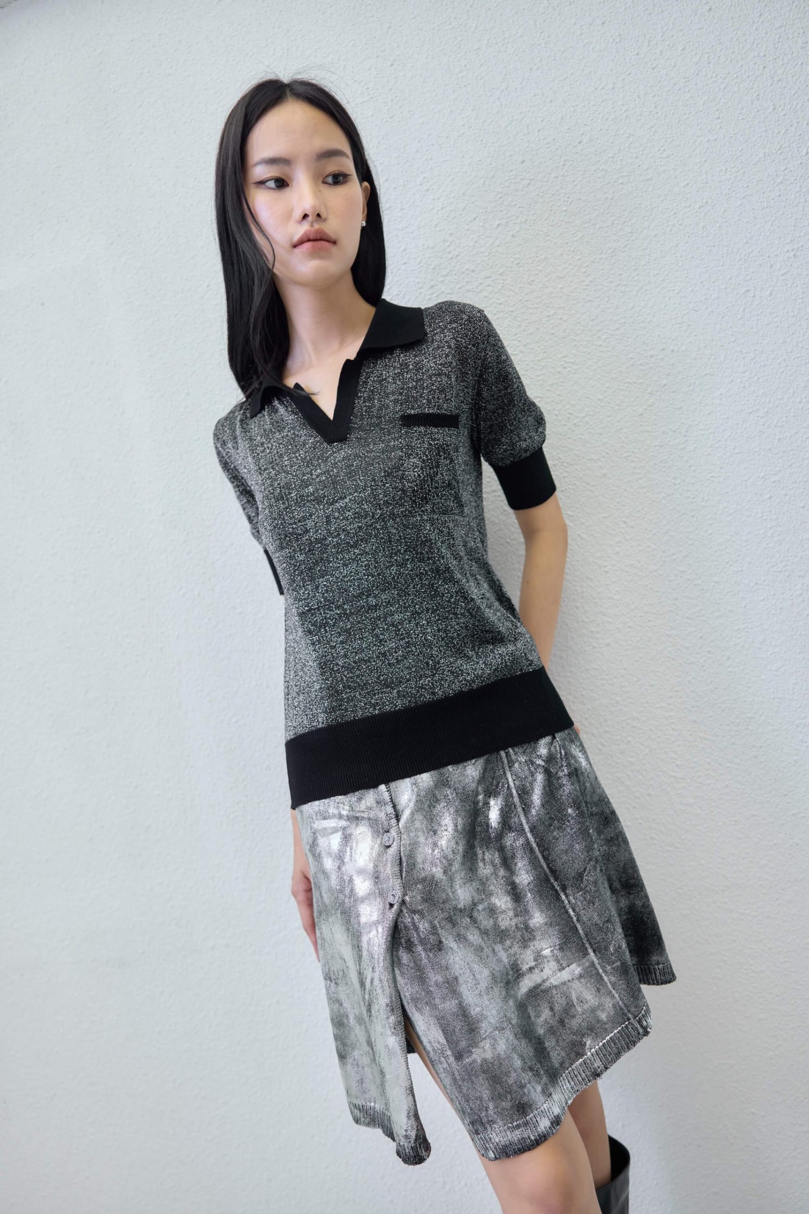 T-shirt - back view | Avant Cashmere