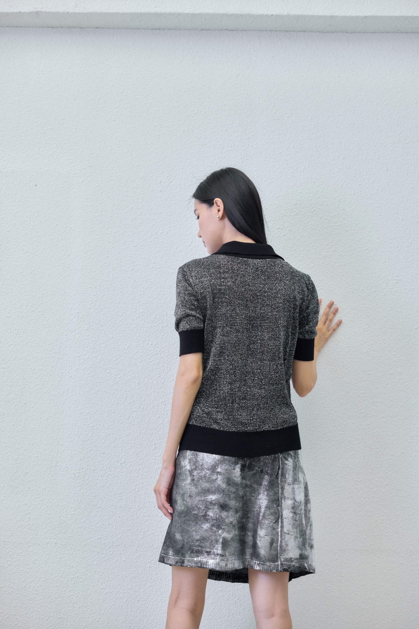 T-shirt - detail view | Avant Cashmere