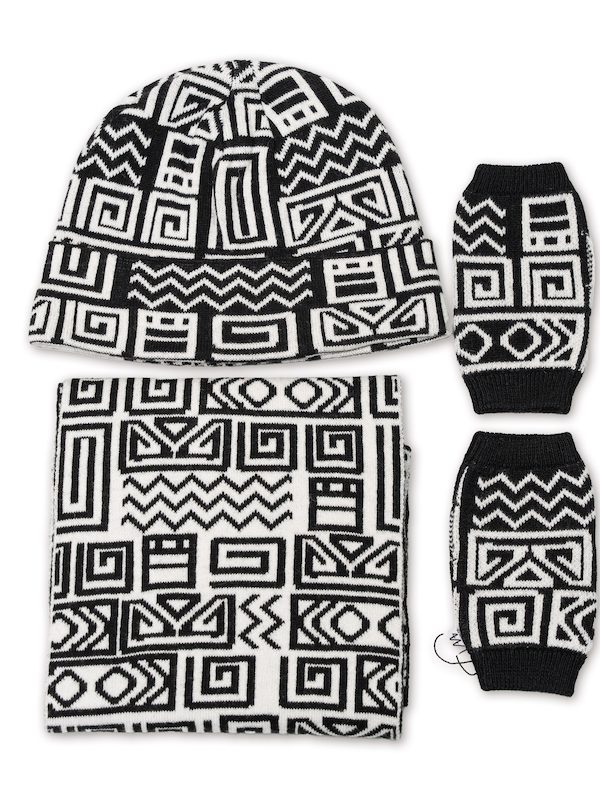 Aztec hat scarf 3 pairs - Image 6