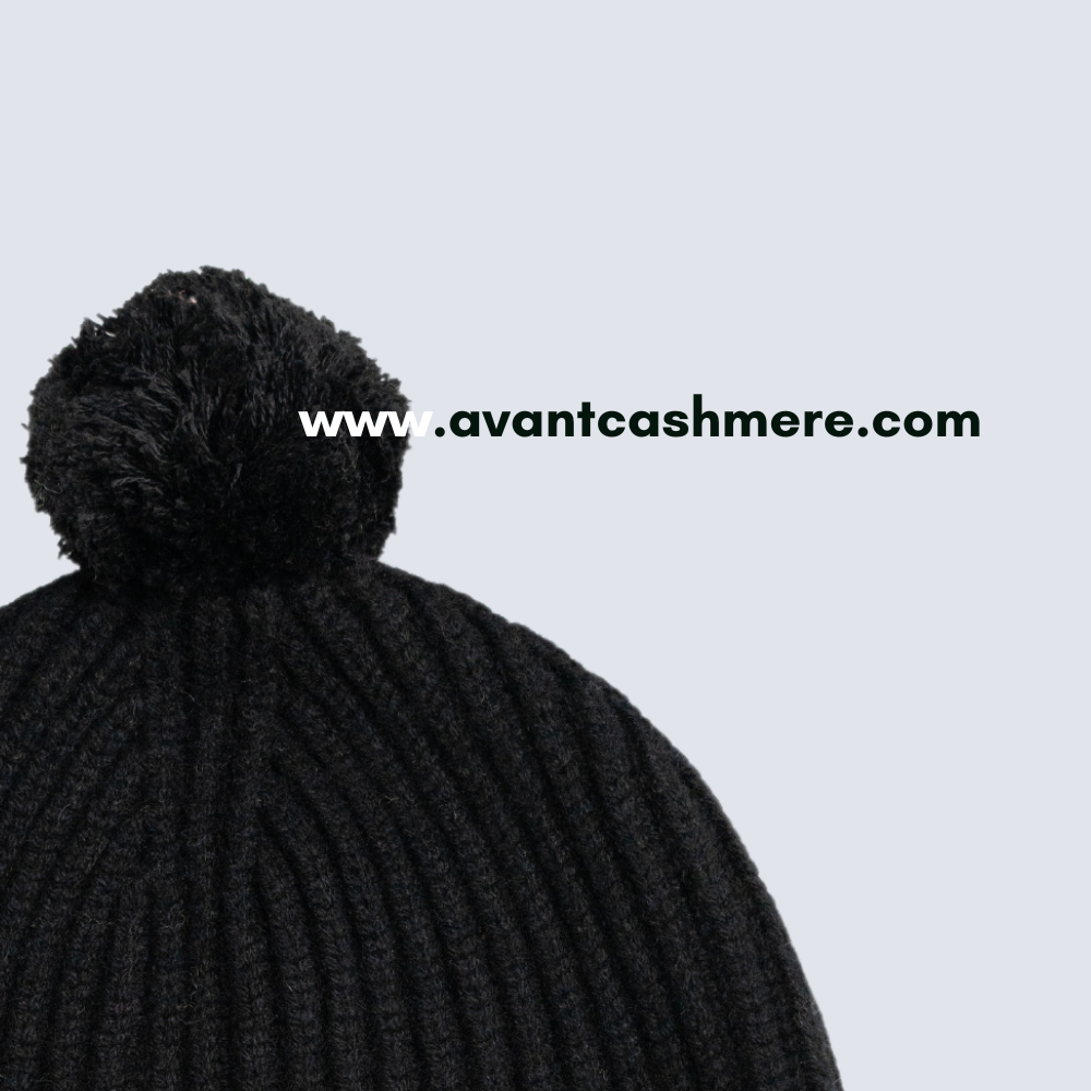 100% Mongolian cashmere balaclava for women - side view | Avant Cashmere