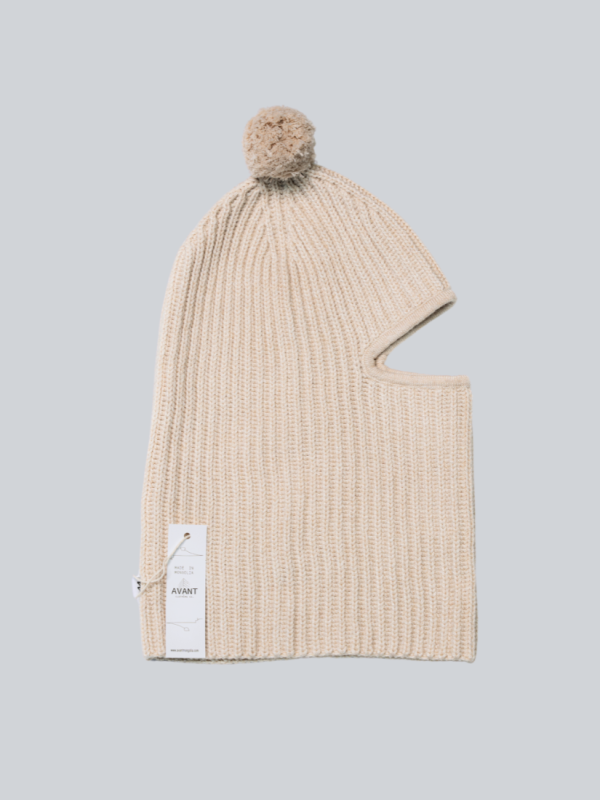 Wool blend balaclava for women - color detail | Avant Cashmere
