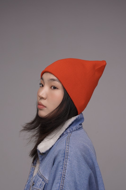 Wool blend hat for women - front view | Avant Cashmere