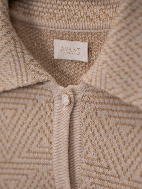 Геометр хээтэй товчтой кардиган /Geometric button-up cardigan/ - Image 5