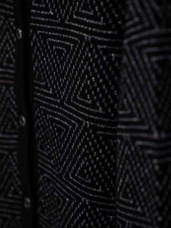 Геометр хээтэй товчтой кардиган /Geometric button-up cardigan/ - Image 4