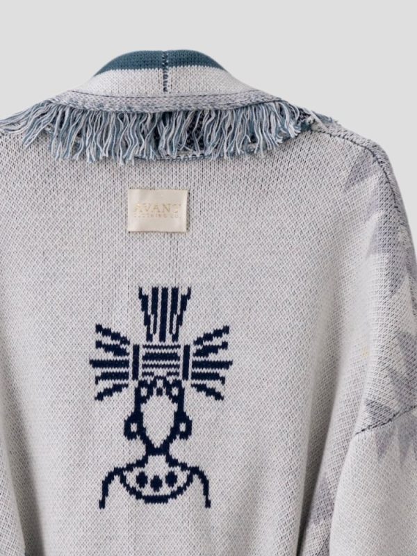 Aztec Pattern Long Cardigan - Robe Cardigan - Image 5