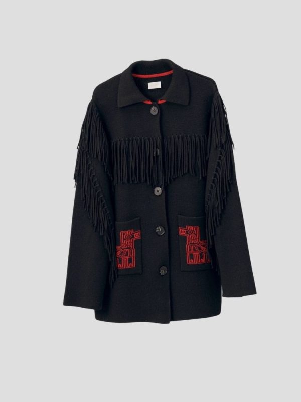 Азтек алпака- цацагтай хүрэм /AVANT Wool Fringed Jacket/ - Image 1