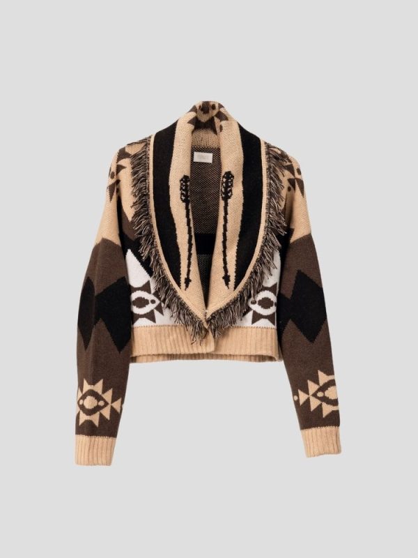 Vintage tribal patterned cardigan/ - Image 1