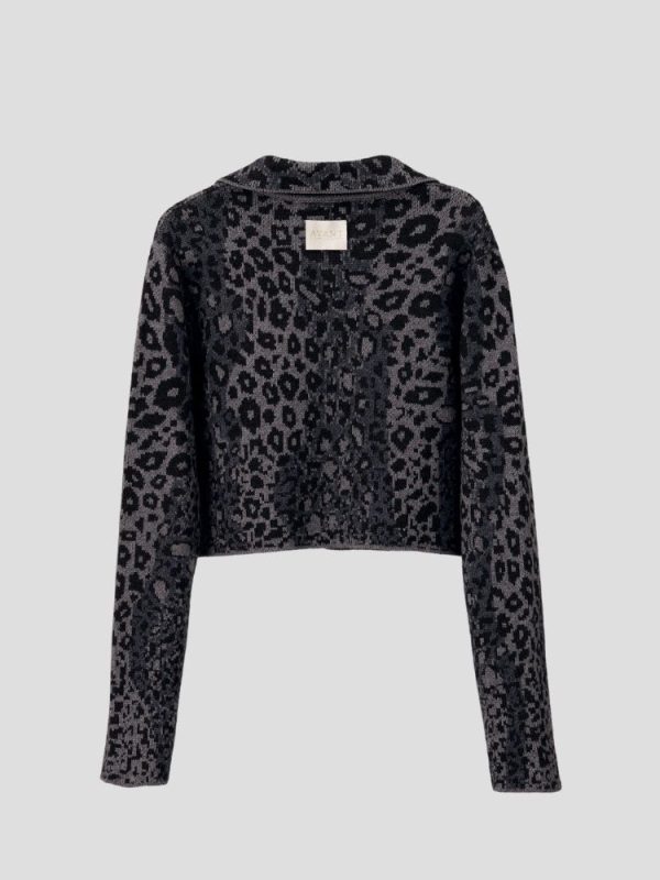 Leopard хээтэй товчтой богино кардиган/ leopard crop cardigan / - Image 6
