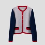 Wool blend cardigan for women - back view | Avant Cashmere