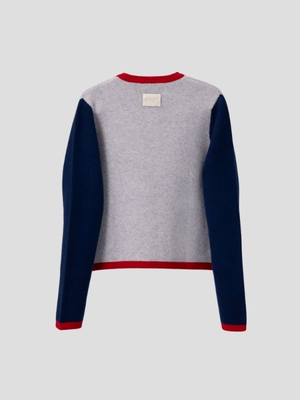 Wool blend cardigan for women - detail view | Avant Cashmere