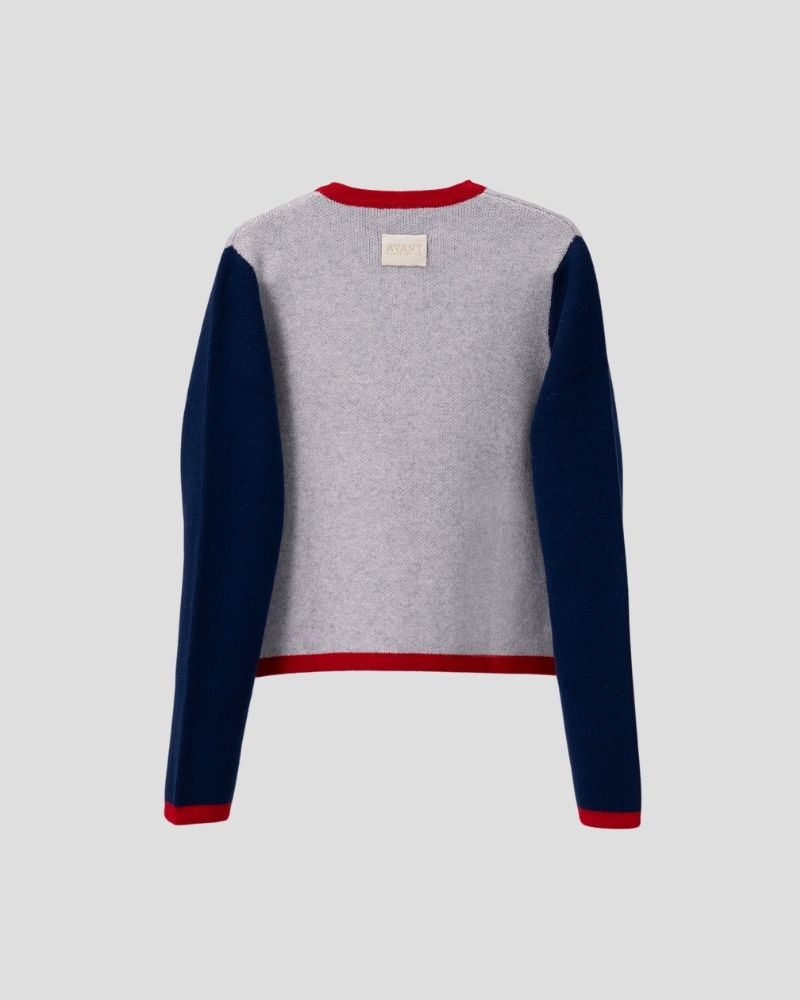 Wool blend cardigan for women - detail view | Avant Cashmere