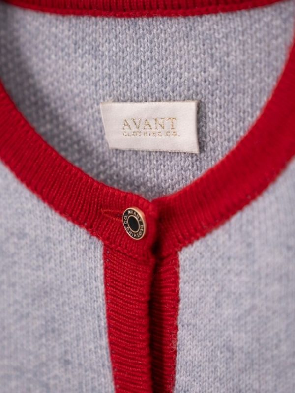 Wool blend cardigan for women - close-up texture | Avant Cashmere